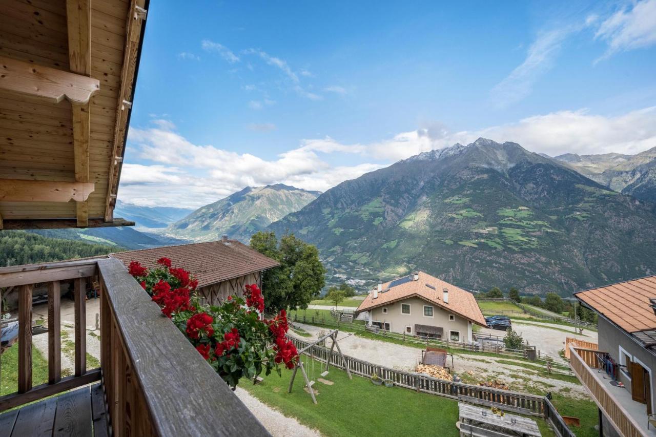 Thaler-Hof Ferienhaus Fichtnhittl Villa Lagundo Esterno foto